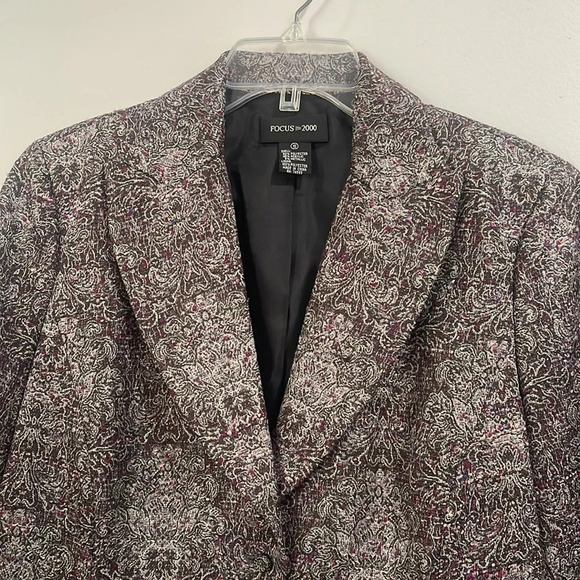Focus 2000 Metallic Vintage Purple Blazer - Picture 9 of 11